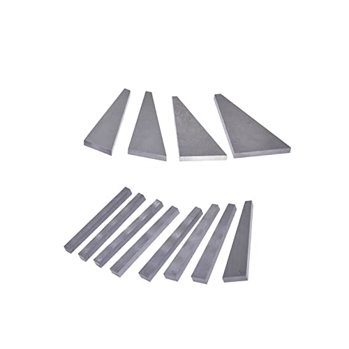 12-Pack Steel Angle Gauge Block Set with Case, Machinist Angle Plates Tool Lathes Milling Ground Gauge Angle Calibration Gage Inspection Block Set