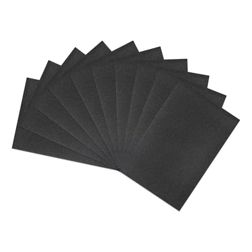 HARFINGTON 10pcs Sandpaper 100 Grit 18 x 12 Inch Silicon Sanding Sheets - size: 100 Grit
