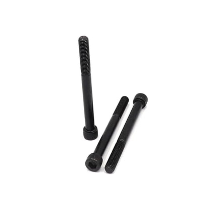6pcs M10 x 110mm Black Socket Cap Bolts Screws 12.9 Grade Alloy Steel - size: 6pcs M10 x 110mm