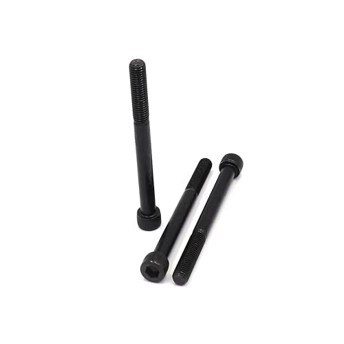 4pcs M10 x 140mm Black Socket Cap Bolts Screws 12.9 Grade Alloy Steel - size: 6pcs M10 x 140mm