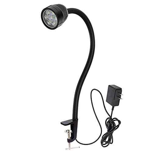 Led Machine Light, Flexible IP66 Waterproof 1400 Lumens 110V-220V with Clamp Base for Lathe Machine, Workbench, Industrial Lighting - color: Klemmvorrichtung