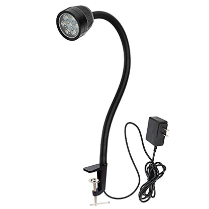 Led Machine Light, Flexible IP66 Waterproof 1400 Lumens 110V-220V with Clamp Base for Lathe Machine, Workbench, Industrial Lighting - color: Klemmvorrichtung