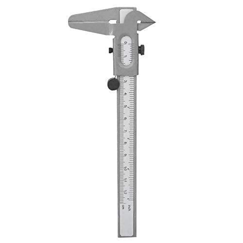 Metal Vernier Caliper Manual Fine Adjustment Measuring Caliper Tools Micrometer Ruler [5inch],Angle Measuring Caliper