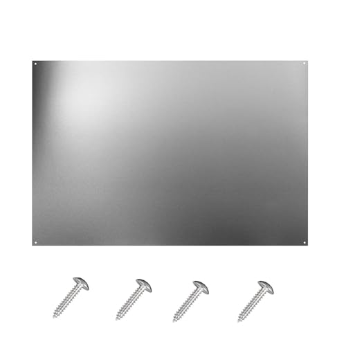 24 x 36-inch Reversible Stainless Steel Backsplash for Kitchen wall，Splatter Guard and Cooking Shield， Range Hood Accessories to Keep Kitchen Clean， Four Pre Drilled Holes for Easy Installation - size: 24"×36"(1-pc)