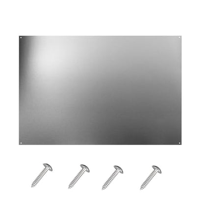 24 x 36-inch Reversible Stainless Steel Backsplash for Kitchen wall，Splatter Guard and Cooking Shield， Range Hood Accessories to Keep Kitchen Clean， Four Pre Drilled Holes for Easy Installation - size: 24"×36"(1-pc)