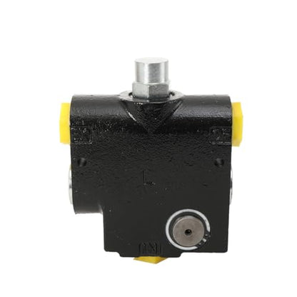 Hydraulic Adjustable Variable Flow Control Valve w/Relief, 0-30 GPM, 3/4” NPT Port Size,500-3000 PSI Pressure Relief Valve Adjustment Range, 30.38Gal/min