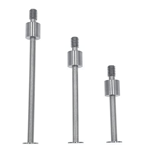 SUXING Flat Contact Points for Dial Indicator Depth 0.4mm Thickness 5mm Diameter 4-48 UNF Thread (4-48UNF A Set) - size: 4-48UNF A SET