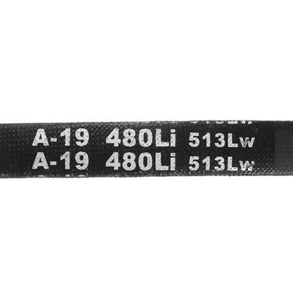 uxcell 5Pcs A19 Classic Wrapped Rubber V-Belt, 21" Lo x 0.51" W x 0.32" H - size: A19