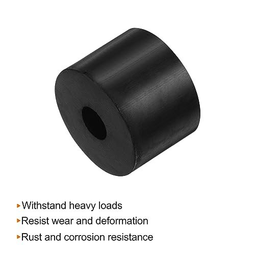 HARFINGTON 8pcs Rubber Spacer 1.57" OD 0.47" ID 1.2" Thick Black - size: 12mm x 40mm x 30mm