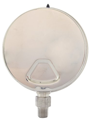 4" All Stainless Steel Oil Filled Vacuum Gauge, 1/4" NPT, 30HG/15 PSI - size: [-30HG/15 PSI]