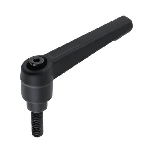 Clamping Lever Handles M6 x 16mm Push Button Ratchet Lever Male Threaded Stud Adjustable Handles Hand Knobs Rotating Screw Handles Bolts with Locking Lever -6pcs - size: M6 x 16mm