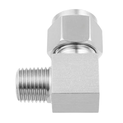 Yoebor Stainless Steel Compression 90 Degree Male Elbow 1/2" OD x 1/4" MNPT - size: 1/2" OD x 1/4" Mnpt