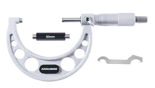 Accusize Outside Micrometer, 50-75mm x 0.01mm, EG00-0075 - size: 50-75mm
