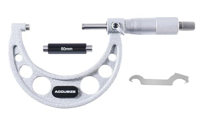 Accusize Outside Micrometer, 50-75mm x 0.01mm, EG00-0075 - size: 50-75mm