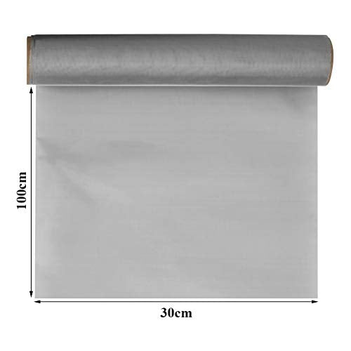 TIMESETL 304 Stainless Steel Woven Wire 200 Mesh - 12"X 40" Filter Screen Sheet Filtration Cloth - size: 12"X 40" 200Mesh