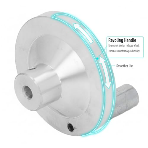 Fafeicy Mini Lathe Handwheel with Revolving Handle