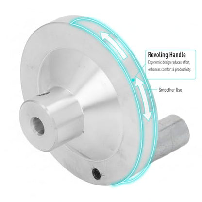 Fafeicy Mini Lathe Handwheel with Revolving Handle