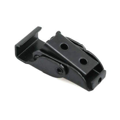 HJGarden 2PCS 40x16mm Black Stainless Steel Draw Toggle Buckle Spring Loaded Hook Type Box Latch for Maintenance Welding Fixtures Aircraft Case Securing