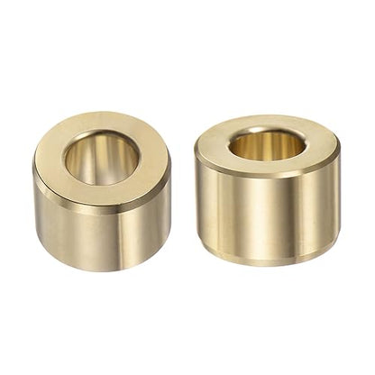HARFINGTON 2pcs Sleeve Bearings 5/8" Bore 1-1/4" OD 7/8" Length Wrapped Oilless Bushing Brass Alloy for Transmission Conveyor Systems - size: 5/8" x 1-1/4" x 7/8"