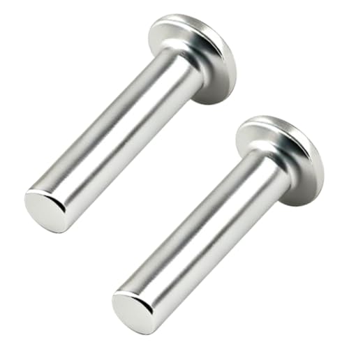 ALLCLEAN 1/8" Diameter X 1/2" Length Solid Aluminum Brazier Head Rivets,Aluminum Boat Rivets,Round/Dome Head Rivet,Pack of 350 - size: 1/8" x 1/2"