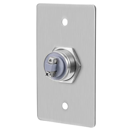 Push to Exit Button for Door Access Control Big Press Button Waterproof Stainless Steel Shell NO/COM Output - color: 3.4''x2.0''