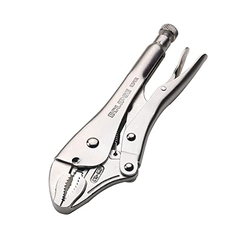 Eclipse Professional Tools E5WR 5 Inch Curved Jaw Locking Pliers with Wire Cutters (5" / 125mm) - size: 1-1/4" Jaw Capacity