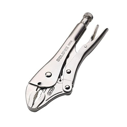 Eclipse Professional Tools E5WR 5 Inch Curved Jaw Locking Pliers with Wire Cutters (5" / 125mm) - size: 1-1/4" Jaw Capacity
