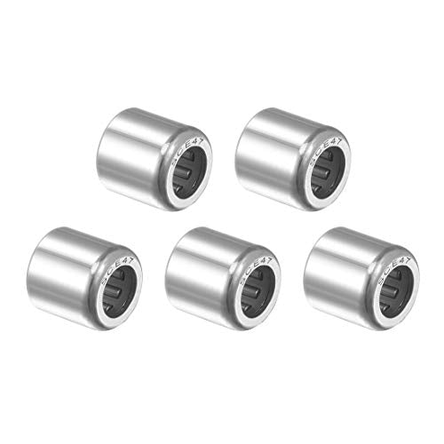 uxcell SCE47 Needle Roller Bearings, Drawn Cup Open End, 1/4-inch Bore 7/16-inch OD 7/16-inch Width 4000N Static Load 3850N Dynamic Load 5pcs - size: 1/4x7/16x7/16"