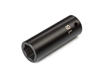 TEKTON 1/2 Inch Drive x 18 mm 6-Point Impact Socket | SID23118 - size: 18 mm, style: Deep