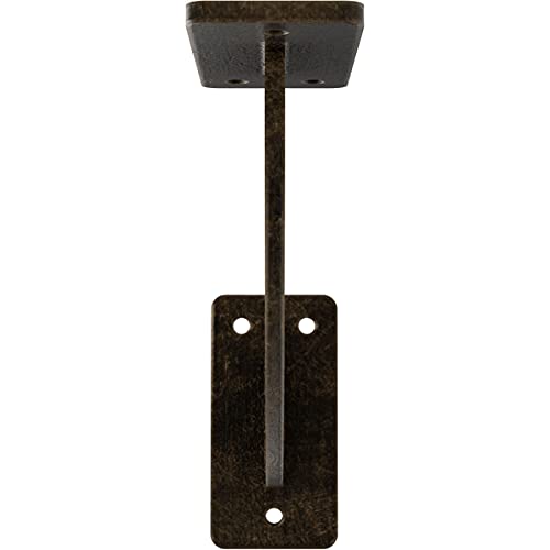 2" W x 7" D x 7" H Bradford Steel Bracket, Antiqued Pale Gold - color: Antiqued Pale Gold, size: 2-in. W x 7-in. D x 7-in. H