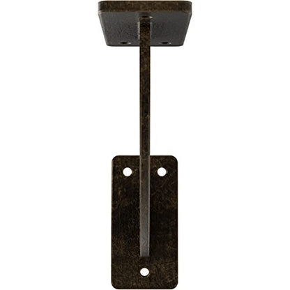 2" W x 7" D x 7" H Bradford Steel Bracket, Antiqued Pale Gold - color: Antiqued Pale Gold, size: 2-in. W x 7-in. D x 7-in. H