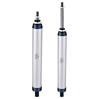 MECCANIXITY Pneumatic Air Cylinder Double Action MAL32X200 32mm Bore 200mm Stroke with Y Connector and 4Pcs Quick Fitting Set - size: 32X200 mm