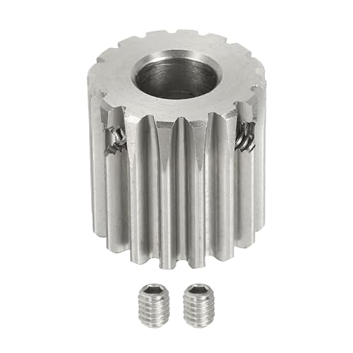 uxcell 1 Mod 16T Spur Gear 8mm Bore, 304 Stainless Steel Pinion Gear - size: 1 Mod 16T, 8mm