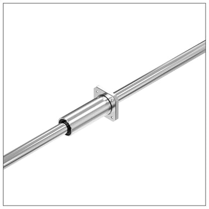 2PCS LMK6LUU Square Flange Linear Ball Bearings, 6mm Bore Dia, 12mm OD, 35mm Length with Double Side Rubber Seal for CNC,3D Printer - size: LMK6LUU Size 6x12x35mm