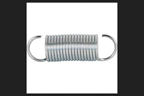 Prime-Line SP 9602 Extension Spring, Spring Steel Construction, Nickel-Plated Finish, 0.047 GA x 7/16 In. x 1-1/2 In., Closed Single Loop, (2 Pack) - size: 7/16 in. x 1-1/2 in.
