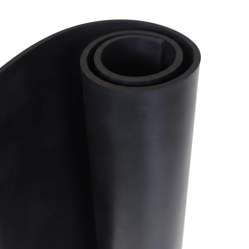 EPDM Rubber Sheet, Black, 60A, 0.375" x 24" x 36" - size: 24 x 36 x 0.375 in.