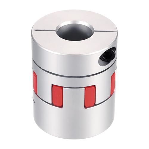 MECCANIXITY Aluminum Shaft Coupling Shaft Coupler 19mm to 22mm Flexible Spider Coupling L50mm x D40mm Coupler Jaw Spider Shaft Joint Connector for 3D Printers DIY CNC Router Milling Machine - size: 19mm to 22mm