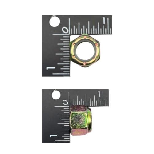 1/2"-20 Grade N8 Nylon Lock Nuts (4 Pack) – Heavy Duty Yellow Zinc Fine Thread Locking Fasteners, Vibration Resistant for Grade 8 Hardware - size: Nylon Lock Nut Yellow Zinc – 4 Pack
