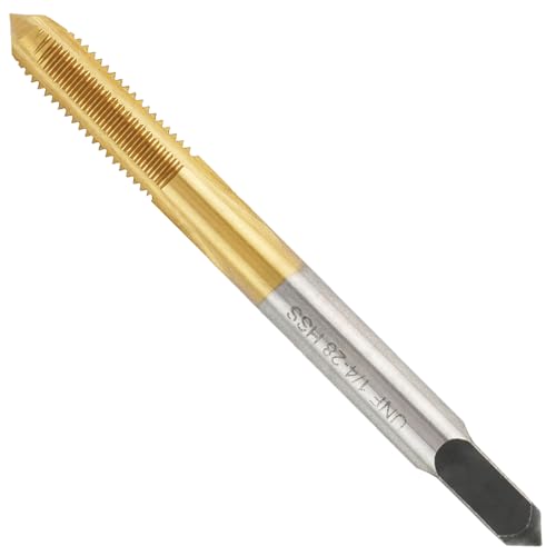 1/4-28 Ti-Coated Tap and #3 Drill Bit Set - size: SAE 1/4"-28 Tap & #3 Drill