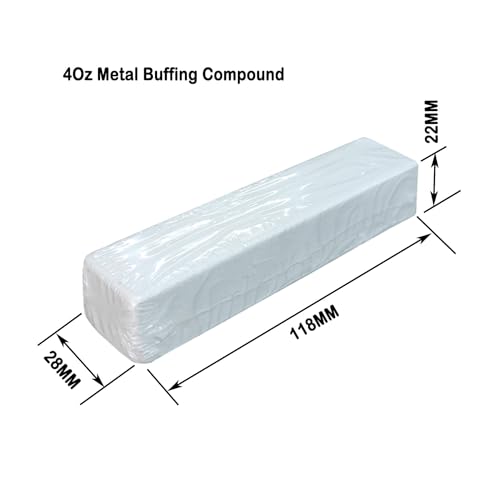 5pc 4 Oz Buffing Compound Kit for Polishing Stainless Steel, Aluminum Alloy