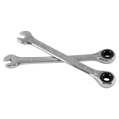 2 Pcs 7mm Ratchet Combination Wrench, Metric 72-Tooth - size: 7 mm