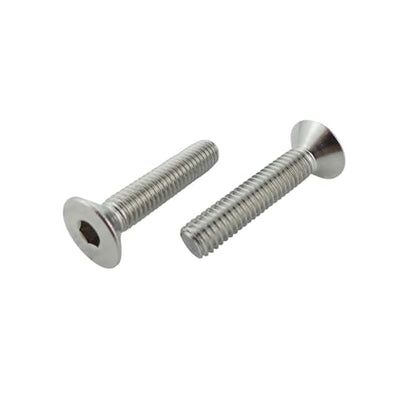 M6 x 30mm Flat Head Socket Cap Screws,Fajoeda 20Pcs M6 Countersunk Bolts 18-8 (304) Stainless Steel Hex Socket Cap Screws - size: 20PCS M6-1.0 x 30mm