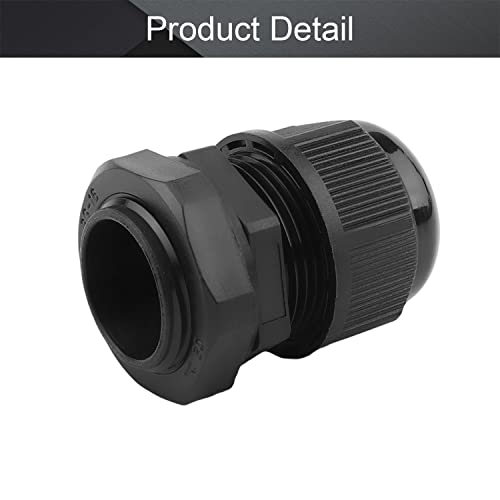 Fielect Cable Gland PG16 2 Holes Waterproof Nylon Joint Adjustable Locknut for 2.5-6 Dia Wire 1Pcs - color: 2 11mm 22.5mm