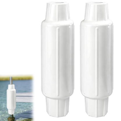 Dock Bumpers for Poles/Post, Boat Dock Bumpers Fenders - color: White-2pk, size: 22.44 Inch Length
