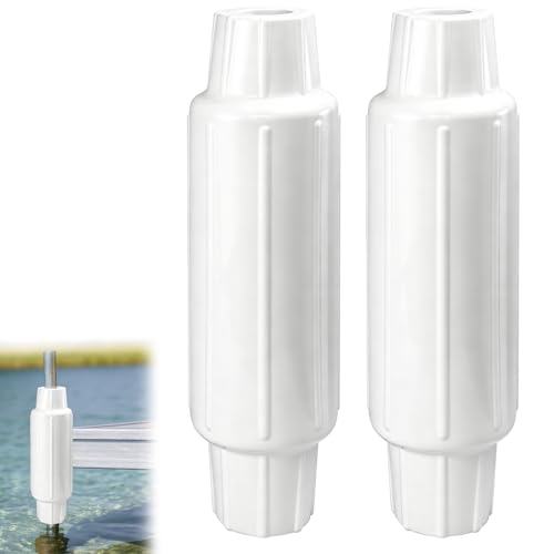 Dock Bumpers for Poles/Post, Boat Dock Bumpers Fenders - color: White-2pk, size: 22.44 Inch Length