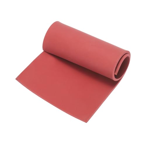 MECCANIXITY Solid Rubber Sheet 1/8" Thick x 4" Wide x 10" Long, Anti-Slip Neoprene Rubber Roofing Material for Gaskets DIY Material, Pads, Seal, Bumpers Red - size: 1/8" x 4" x 10"