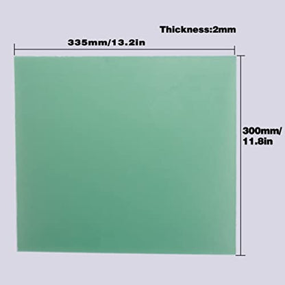 FR4 Epoxy-Sheet Resin Glass-Fiber Insulation-Plate - 335X300X2.0MM Green - size: 335×300×2mm