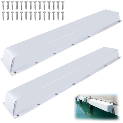 ORLANG 36"/48"/59"/72" Dock Bumpers,Dock Fenders with Stainless Steel Screws,Boat Dock Bumpers,Dock Post Bumper for Docking Edges, Piling, Vertical Poles, Horizontal Decks or Piers(Multiple Colors) - color: White, style: 72 In-2Pack