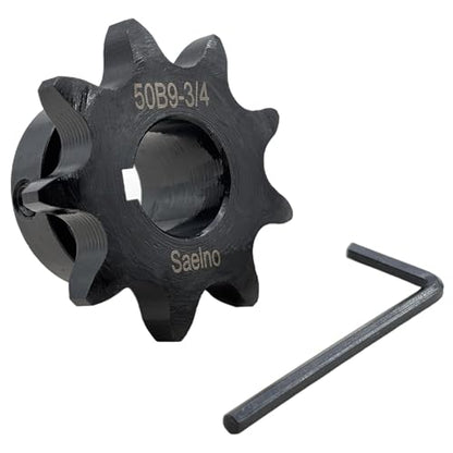 #50 Roller Chain Sprocket Type B 3/4 inch Bore 9 Tooth, Hardened Antirust 1045 Steel Drive Sprockets 50B9-3/4