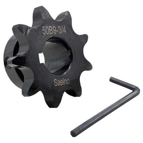 #50 Roller Chain Sprocket Type B 3/4 inch Bore 9 Tooth, Hardened Antirust 1045 Steel Drive Sprockets 50B9-3/4